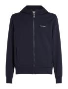 Micro Logo Repreve Hoodie Jacket Tops Sweatshirts & Hoodies Hoodies Navy Calvin Klein