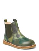 Booties - Flat - With Elastic Boots Støvler Green ANGULUS