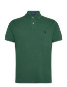 Custom Slim Fit Mesh Polo Shirt Designers Knitwear Short Sleeve Knitted Polos Green Polo Ralph Lauren