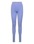 Essential Block Seamless High Waist Tights Sport Running-training Tights Seamless Tights Blue Casall