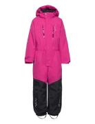 Penguin Snowsuit Kids Teal Sport Coveralls Snow-ski Coveralls & Sets Pink ISBJÖRN Of Sweden