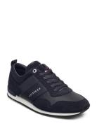 Iconic Leather Suede Mix Runner Designers Sneakers Low-top Sneakers Blue Tommy Hilfiger