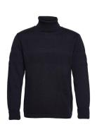 Wool Klemens Knit Tops Knitwear Turtlenecks Black Mads Nørgaard