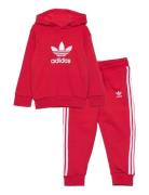 Adicolor Hoodie Set Sport Sweatsuits Red Adidas Originals