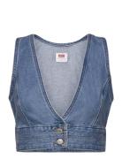 Raine Denim Crop Top Check You Tops Crop Tops Sleeveless Crop Tops Blue LEVI´S Women