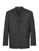 M. Jonah Check Blazer Designers Blazers Single Breasted Blazers Black Filippa K