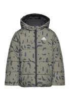 Jk Rev Pad Jkt Sport Jackets & Coats Puffer & Padded Khaki Green Adidas Sportswear