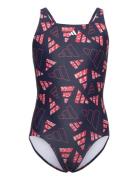 Aop Bars Suit G Sport Swimsuits Navy Adidas Performance