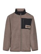 Hmldare Fleece Jacket Sport Fleece Outerwear Fleece Jackets Brown Hummel