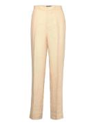 Yd Linen-Ful-Ffr Bottoms Trousers Linen Trousers Beige Polo Ralph Lauren