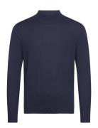 Slhtown Merino Coolmax Knit Mock B Noos Tops Knitwear Turtlenecks Navy Selected Homme