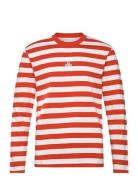 M. Hanger Striped Longsleeve Designers T-Langærmet Skjorte Red HOLZWEILER