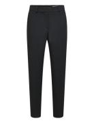 Slfrita-Ria Mw Cropped Pant Fd Noos Bottoms Trousers Chinos Black Selected Femme