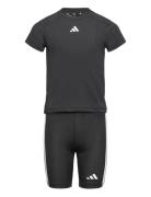 Jg Tr-Es 3S Tse Sport Sets With Short-sleeved T-shirt Black Adidas Sportswear