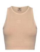 Ess+ Crop Tank Sport Crop Tops Sleeveless Crop Tops Cream Adidas Originals