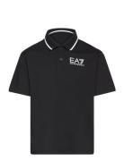 Jerseywear Tops T-shirts Polo Shirts Short-sleeved Polo Shirts Black EA7