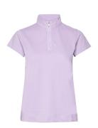 Kim Caps Polo Shirt Tops T-shirts & Tops Polos Purple Daily Sports