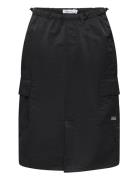 Nkfbine Midi Twill Skirt 5299-Xp B Dresses & Skirts Skirts Midi Skirts Black Name It