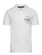 Jjforest Polo Ss Jnr Tops T-shirts Polo Shirts Short-sleeved Polo Shirts White Jack & J S