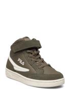 Fila Crew Velcro Mid Kids Sport Sneakers High-top Sneakers Khaki Green FILA