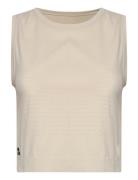 Box Tank Top Sport Crop Tops Sleeveless Crop Tops Beige Moonchild Yoga Wear