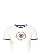 Gfx Baby Tee Tops Crop Tops Short-sleeved Crop Tops White Adidas Originals