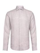 Bs Toledo Casual Modern Fit Shirt Tops Shirts Linen Shirts Pink Bruun & Stengade