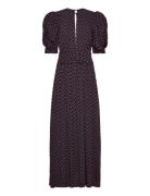 Jacquard Midi Dress Designers Maxi Dress Navy ROTATE Birger Christensen