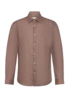 Regular-Fit 100% Linen Shirt Tops Shirts Linen Shirts Brown Mango