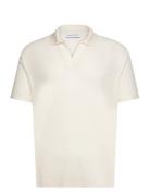 Faluere Nb Designers Knitwear Short Sleeve Knitted Polos Cream Maison Labiche Paris