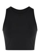 Tipped Dylan Bra Tops Crop Tops Sleeveless Crop Tops Black Girlfriend Collective