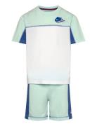 Nkb B Nsw Reimagine Short Set Sport Sets With Short-sleeved T-shirt Blue Nike