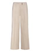 D6Zach Linen Wide Leg Pants Bottoms Trousers Linen Trousers Beige Dante6