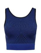 Onpzap Seam Short Top Tops Crop Tops Sleeveless Crop Tops Blue Only Play