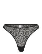 Mesh Thong G-streng Undertøj Black Understatement Underwear