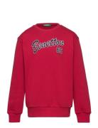 Sweater L/S Tops Sweatshirts & Hoodies Sweatshirts Red United Colors Of Benetton