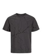 Jjkey Loose Cotton Tee Ss Crew Ln Jnr Tops T-Kortærmet Skjorte Black Jack & J S