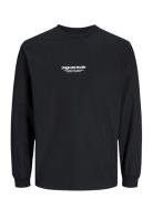 Jorvesterbro Tee Ls Crew Neck Noos Tops T-Langærmet Skjorte Black Jack & J S