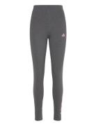 Essentials High Waist Logo Leggings Bottoms Leggings Grey Adidas Sportswear