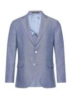 Ferry Soft Blazer Designers Blazers Single Breasted Blazers Blue Oscar Jacobson