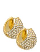 Duni Rhinest Earrings Accessories Jewellery Earrings Hoops Gold Twist & Tango