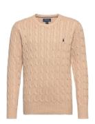 Cable-Knit Cotton Sweater Tops Knitwear Pullovers Beige Ralph Lauren Kids