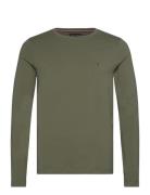 Stretch Slim Fit Long Sleeve Tee Tops T-Langærmet Skjorte Green Tommy Hilfiger