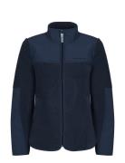 Phoebe Pile Jacket Sport Sweatshirts & Hoodies Fleeces & Midlayers Navy Röhnisch