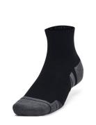 Ua Performance Cotton 3P Qtr Lingerie Socks Regular Socks Black Under Armour