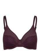 Norah Chic Covering Molded Bra Lingerie Bras & Tops Full Cup Bras Purple CHANTELLE