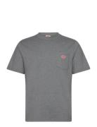 Basic Pocket T-Shirt Héritage Tops T-Kortærmet Skjorte Grey Armor Lux