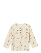 Nmmgio Bon Ls Nreg Top Lil Tops T-shirts Long-sleeved T-Skjorte Cream Lil'Atelier