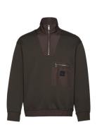 Sweatshirt Tops Sweatshirts & Hoodies Sweatshirts Brown Armani Exchange