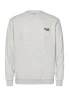 Essential Logo Crew Sweatshirt Tops Sweatshirts & Hoodies Sweatshirts Grey Superdry